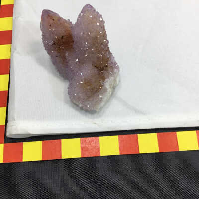 Quartz Crystal with Druzy Amethyst Coat