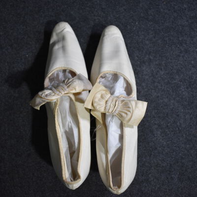 White Shoes with Bows