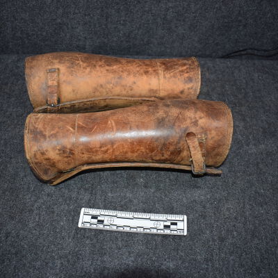 Leather Puttees, WWI Officer