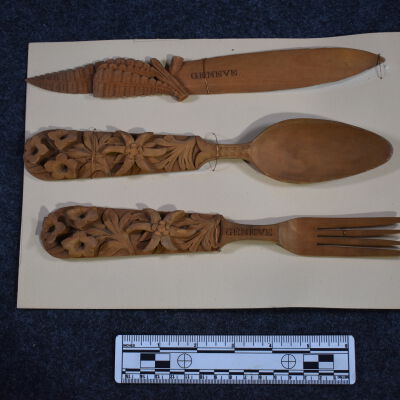 Hand-Carved Silverware