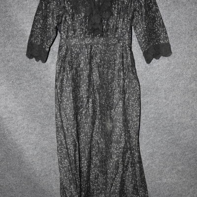 Black Dress with Jacket and Sleeve Liners