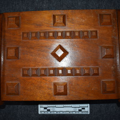 Decorated Hardwood Box