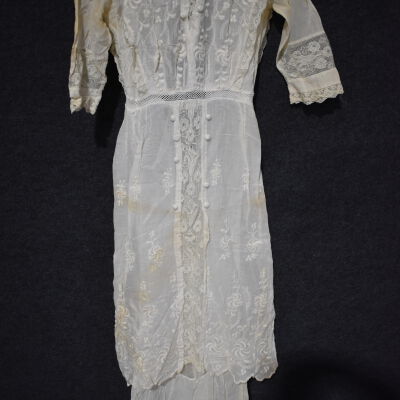 White Linen Tea Dress
