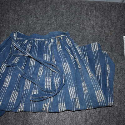 Blue and White Apron