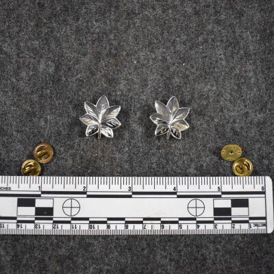 Lt. Col. Blouse/Coat Insignia (two large, silver)