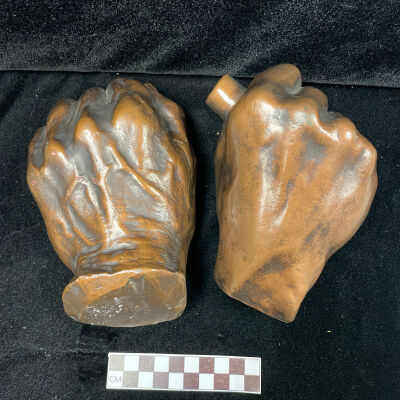 both parts palm down