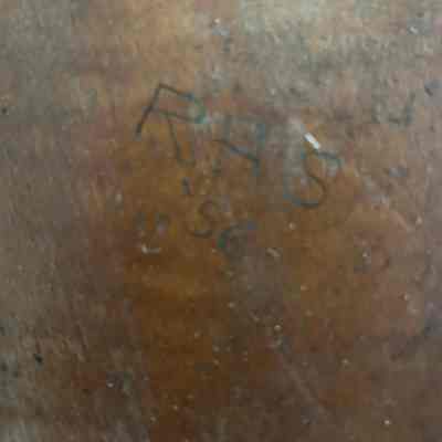 Inscription: RHS ‘56 carved into wood top
