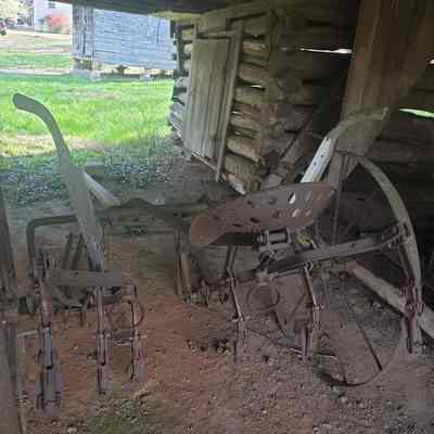 back: Back view of the tiller