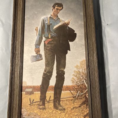 Print of Lincoln the Railsplitter