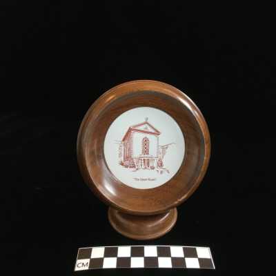 The Upper Room picture in wooden frame and stand