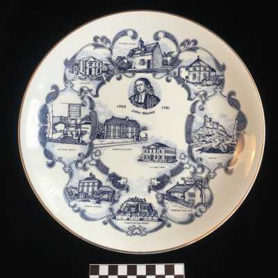 Commemorative John Wesley Plate