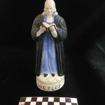 Sculpture of Wesley in Blue