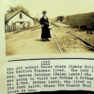 Schoolhouse and Railroad