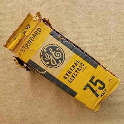GE Lightbulb and Box