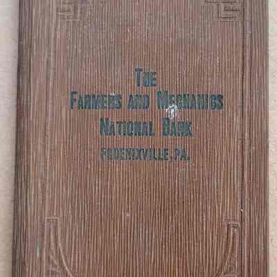 Bank Book - The Farmers and Mechanics National Bank