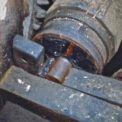 Close up of burh counter shaft (gudgeon)