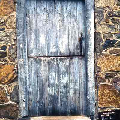 South Door with Broken Mill Stone Step