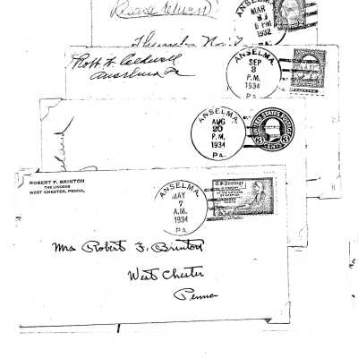 Photocopies of Stamped Envelopes