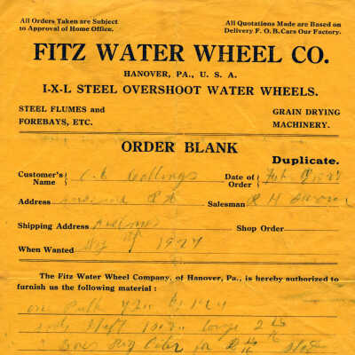 New Order: February 8, 1927 request by O. Collins