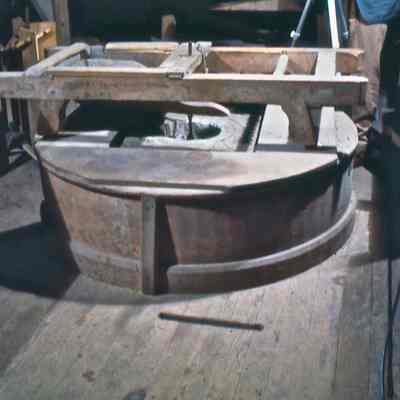 Center Burr Stone with Slot for Sack Hoist
