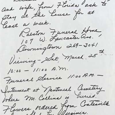 Richard Collins Request
