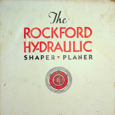 Catalog cover Hydraulic Shaper