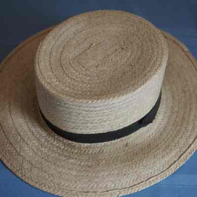 Straw Hat - Black Band