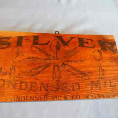 Sign - Silver Condensed Milk