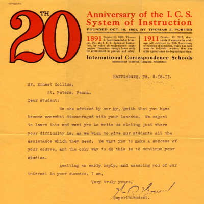 Letter to Mr. Collins