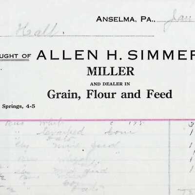 Receipt of Allen H. Simmers