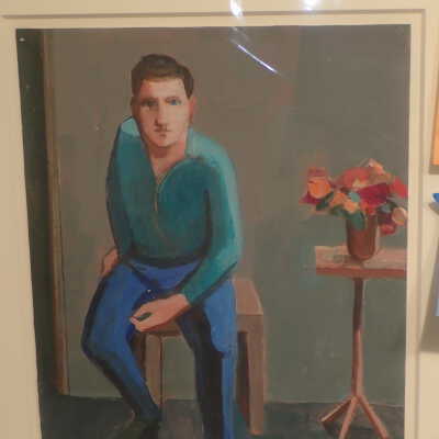 Paul in Green Shirt with Flowers