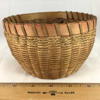 Iroquoian Ash Splint Basket