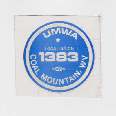UMWA Local 1383 sticker