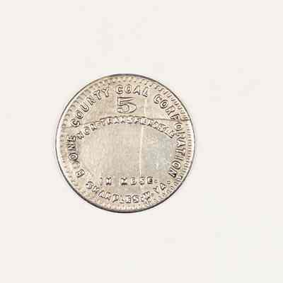 Boone County Coal Corporation Scrip, 5 cents