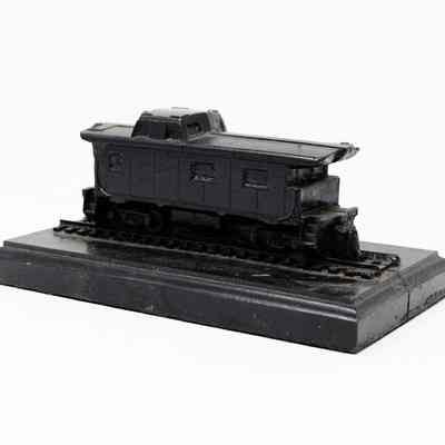 Caboose sculpture