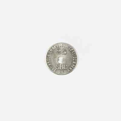 Brule Smokeless Coal Company Scrip, 25 cents