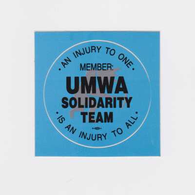 UMWA Solidarity Team sticker