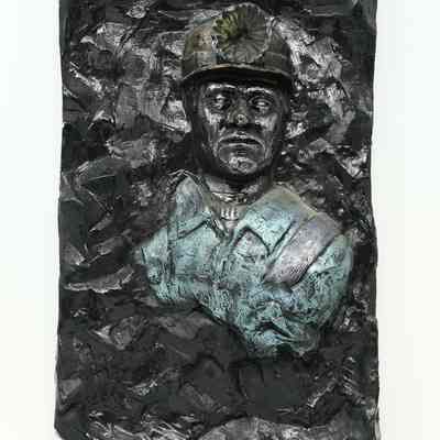 Coal Miner wall sculpture