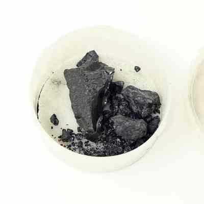 Anthracite Coal Specimens in Plastic Container