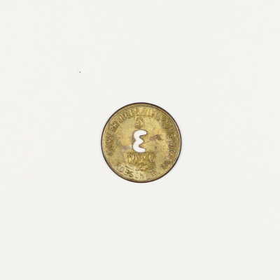 Mary Frances Coal Company scrip, 5 cents