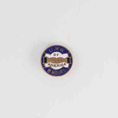 U.M.W.A. 8 Hours Pin