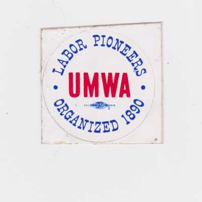 UMWA Labor Pioneers sticker