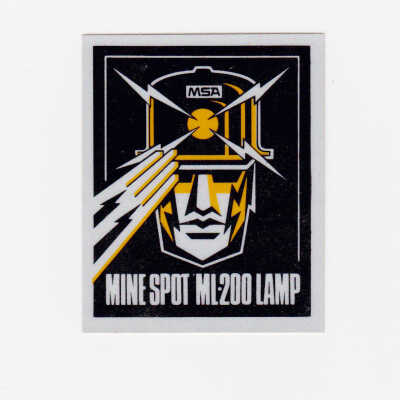 MSA Mine Spot ML-200 Lamp sticker