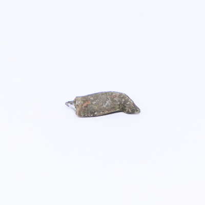 #4, unidentified caliber bullet, disfigured from impact