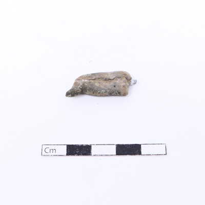 #4, unidentified caliber bullet, disfigured from impact