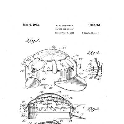 full pdf of patent application, Albert A. Strauss, 1933: click to download