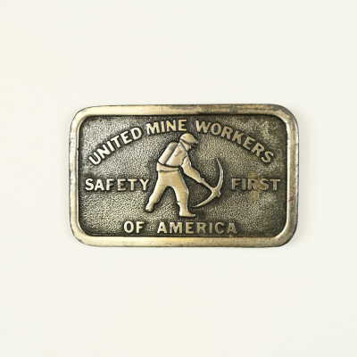 UMWA Safety First Belt Buckle