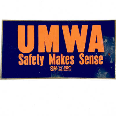 UMWA Safety Makes Sense sticker