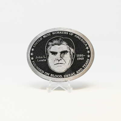John L. Lewis UMWA Belt Buckle
