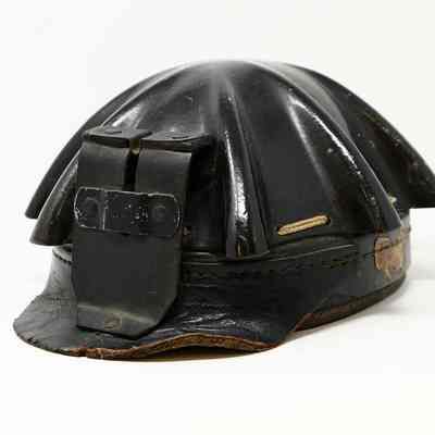 Leather Miner's Helmet